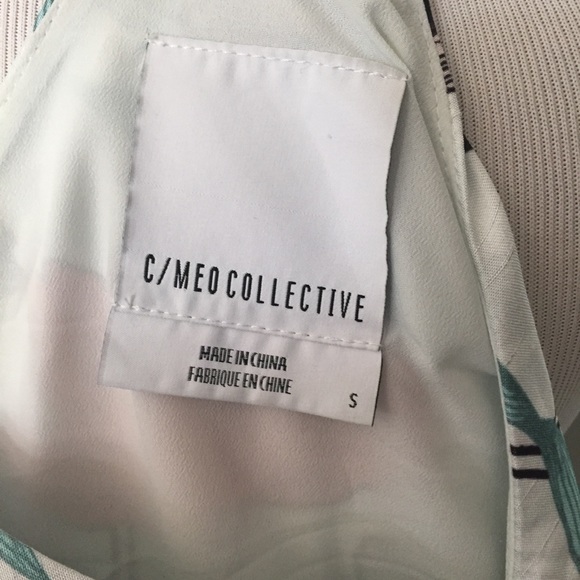 C/MEO Collective Floral Mini Dress - Red and Black on Light Blue - Picture 6 of 8